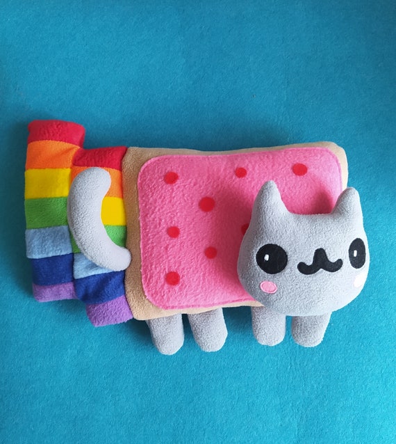 Nyan Cat Plush, Cookie Rainbow Cat, Handmade Cate - Etsy