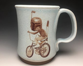 Boba Bike- Thrown Mug