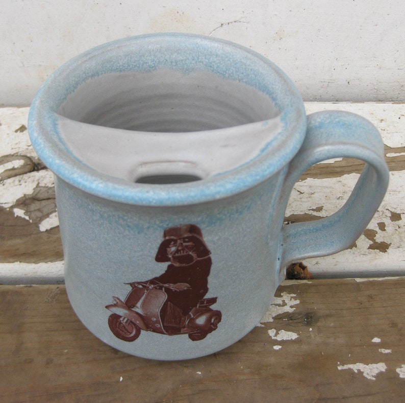 Right Handed Mustache Mug Darth Scooter