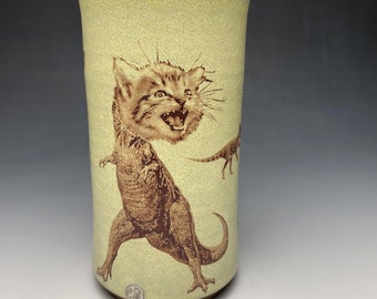 Dino Cats- Tumbler