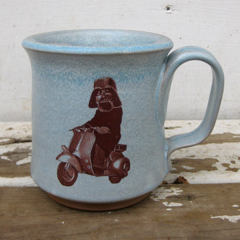 Right Handed Mustache Mug Darth Scooter
