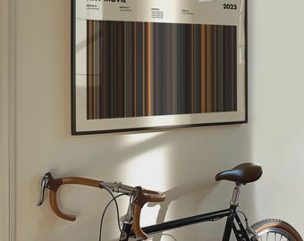 Choose ANY Movie - Custom Movie Barcode Print, Movie Posters, Movie Prints, Movie Art, Movie Gifts, Minimalist Movie Poster