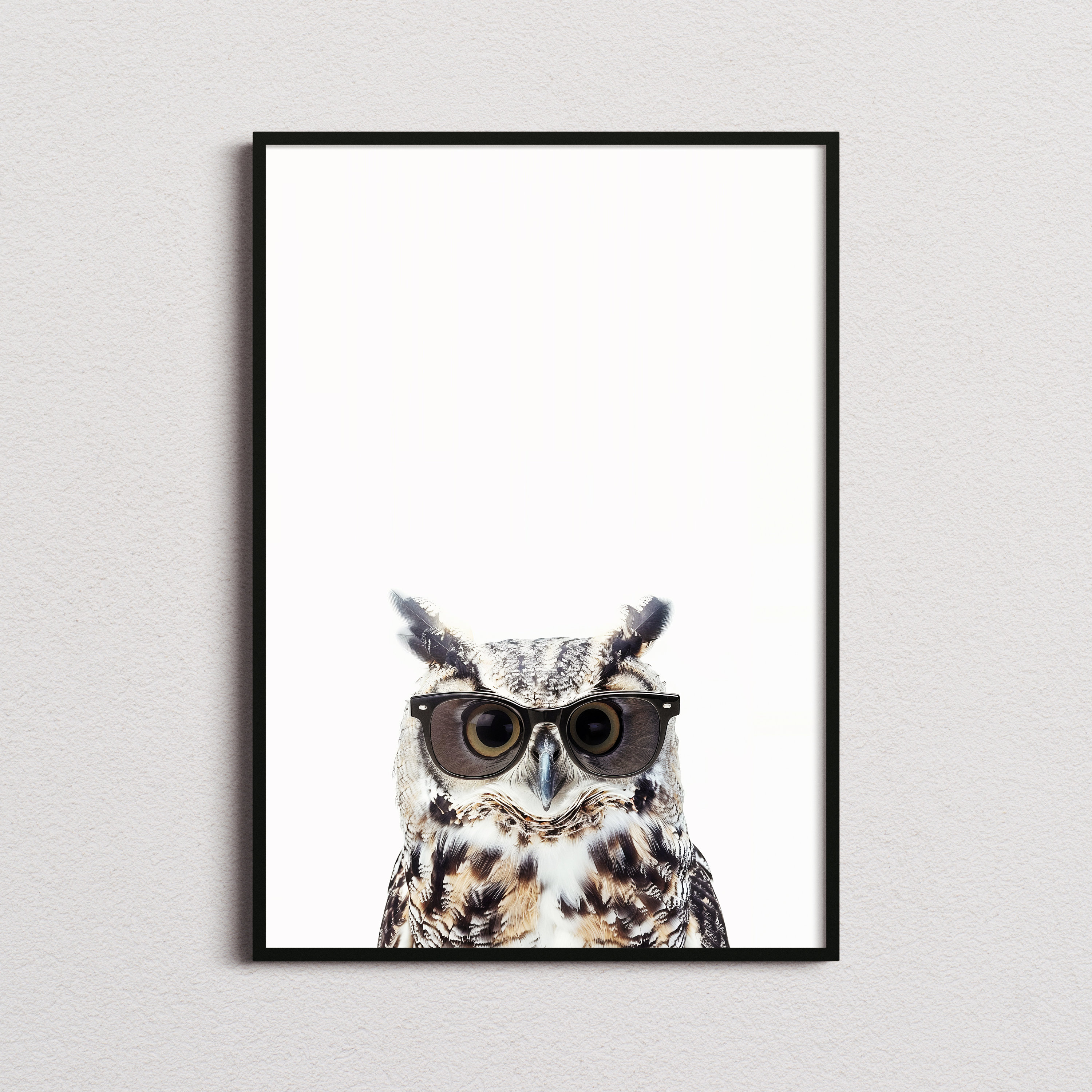 Owl In Sunglasses Print, Owl Print, Owl Poster, Funny Owl Print, Owl Art, Kids Bedroom Art, Funny An