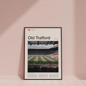 Old Trafford Print, Manchester United Gifts, Manchester United Art, Man United Gifts, Old Trafford Poster, Old Trafford Stadium, MUFC Gifts image 7
