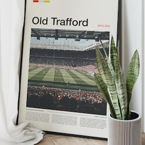 Old Trafford Print, Manchester United Gifts, Manchester United Art, Man United Gifts, Old Trafford Poster, Old Trafford Stadium, MUFC Gifts image 3