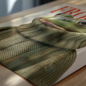 Frogue Magazine Art Print, Fashion Frog Print, Funny Frog Poster, Trendy Eclectic Decor, Frog Art, Chic Wall Art, Chic Prints, Trendy Prints imagen 4