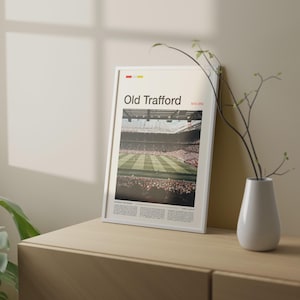 Old Trafford Print, Manchester United Gifts, Manchester United Art, Man United Gifts, Old Trafford Poster, Old Trafford Stadium, MUFC Gifts image 5