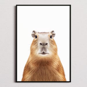 Impression Capybara, affiche Capybara, art mural Capybara, impression d'art Capybara, photo Capybara image 1