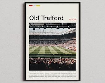 Old Trafford Print, Manchester United Gifts, Manchester United Art, Man United Gifts, Old Trafford Poster, Old Trafford Stadium, MUFC Gifts