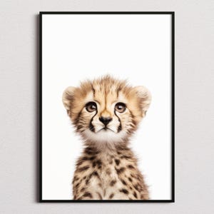 Baby Gepard Druck, Gepard Poster, Gepard Wandkunst, Gepard Kunstdruck, Gepard Foto, Kinderzimmer Druck, Kinderzimmer