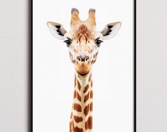 Giraffe Print, Giraffe Poster, Giraffe Wall Art, Giraffe Art Print, Giraffe Photo