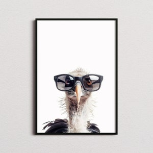 Vulture In Sunglasses Print, Vulture Print, Vulture Poster, Funny Vulture Print, Vulture Art, Kids Bedroom Art, Funny Animal Print