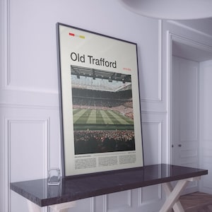 Old Trafford Print, Manchester United Gifts, Manchester United Art, Man United Gifts, Old Trafford Poster, Old Trafford Stadium, MUFC Gifts image 4