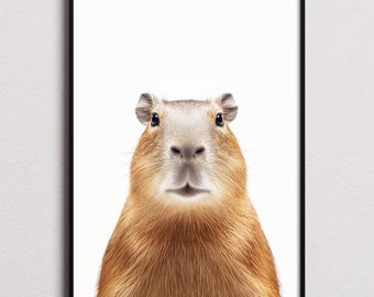 Capybara Print, Capybara Poster, Capybara Wall Art, Capybara Art Print, Capybara Photo