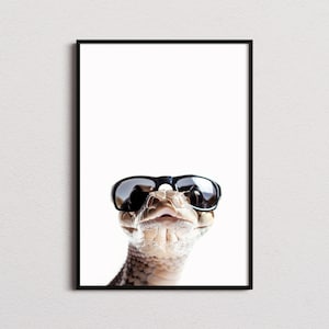 Snake In Sunglasses Print, Snake Print, Snake Poster, Funny Snake Print, Snake Art, Kids Bedroom Art, Funny Animal Print