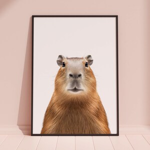 Capybara Print, Capybara Poster, Capybara Wall Art, Capybara Art Print, Capybara Photo image 2