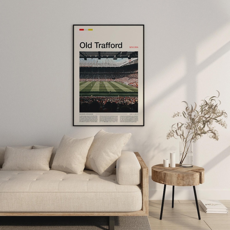 Old Trafford Print, Manchester United Gifts, Manchester United Art, Man United Gifts, Old Trafford Poster, Old Trafford Stadium, MUFC Gifts image 6