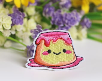 Délicieux écusson comique pour pudding, écusson pour dessert, écusson thermocollant, écusson brodé, écusson amusant, écusson cool, pour gilet, pour sac fourre-tout