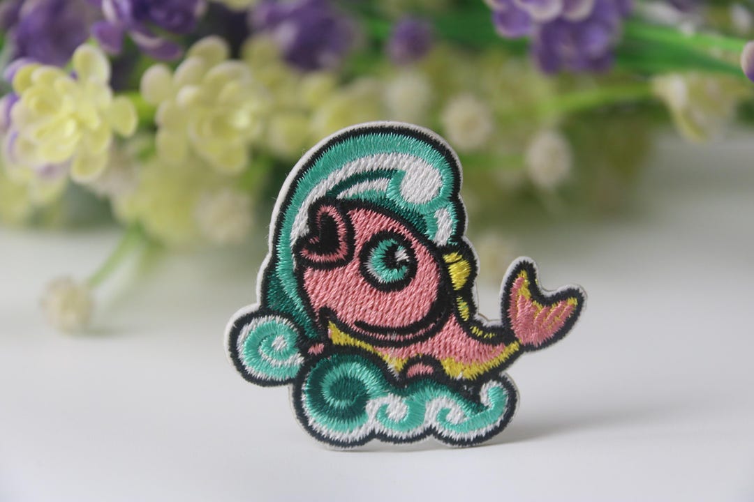 Jumping Koi Fish Patch, Fish Patch, Iron on Patch, Embroidered Patch ...