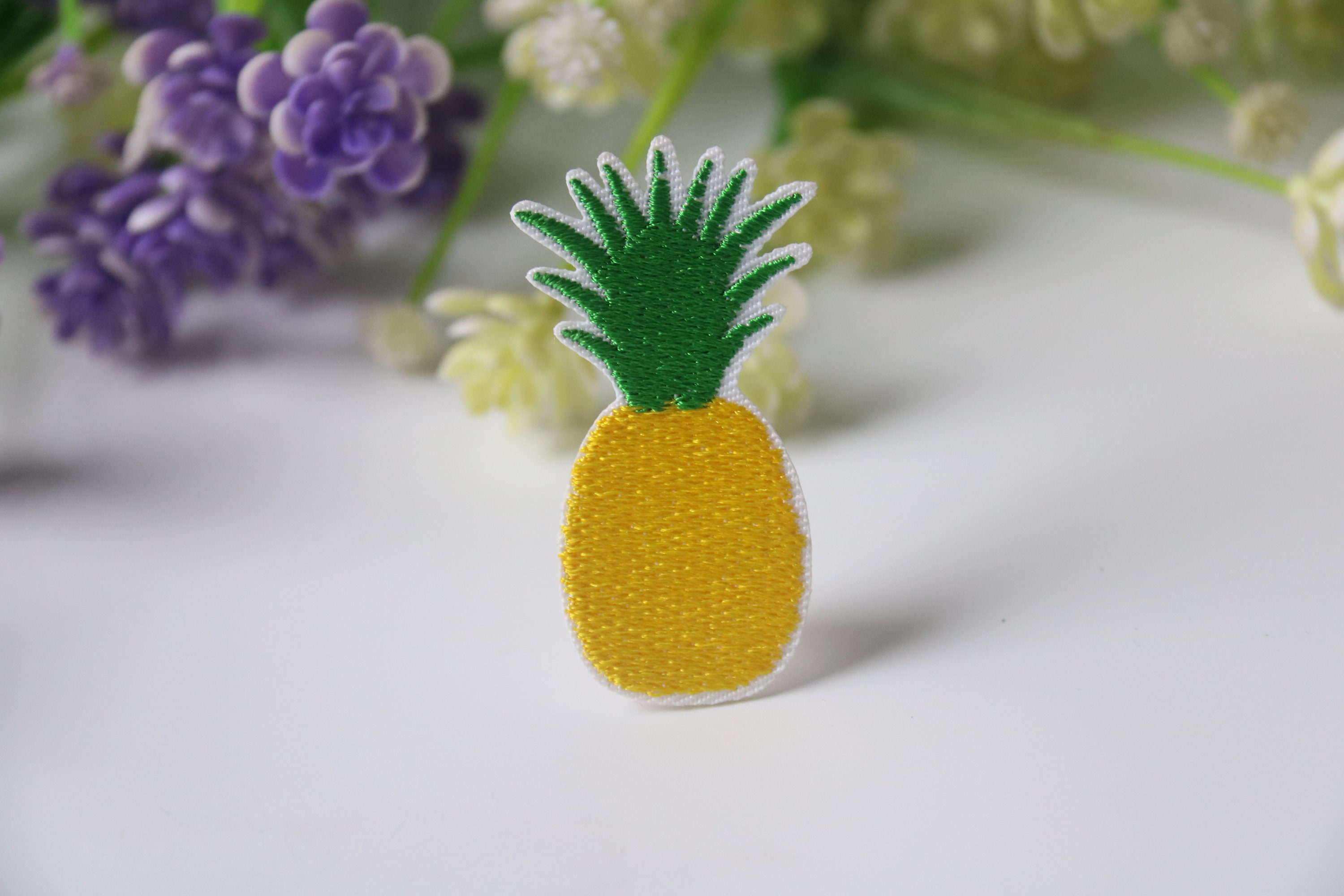 pineapple patch, fruit patch, iron on patch, embroidered patch, funny patch, cool patch, for vest, for tote bag