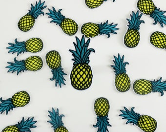 pineapple patch, fruit, iron on patch, embroidered patch, funny patch, cool patch