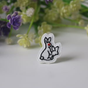 rabbit patch, have sex patch, iron on patch, embroidered patch, funny patch, cool patch, for vest, for tote bag