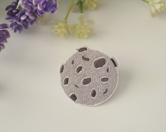 moon patch, planet patch, iron on patch, embroidered patch, funny patch, cool patch, for vest, for tote bag