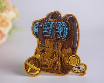 outdoor backpack patch, compass patch, camping, adventure patch, iron on patch, embroidered patch, funny patch, cool patch