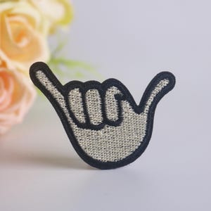 Shaka sign patch, Shaka Brah patch,  iron on patch, embroidered patch, funny patch, cool patch