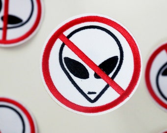 エイリアンパッチ、アイロンパッチ、刺繍パッチ、面白いパッチ、クールなパッチ