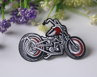 motorcycle patch, Harley patch, iron on patch, embroidered patch, funny patch, cool patch, for vest, for tote bag