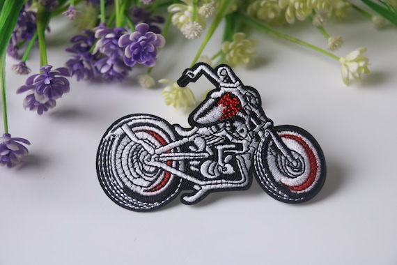 motorcycle patch, Harley patch, iron on patch, embroidered patch, funny patch, cool patch, for vest, for tote bag