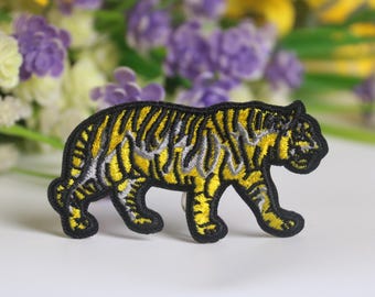 gorgeous tiger patch, for girl patch, iron on patch, embroidered patch, funny patch, cool patch, for vest, for tote bag
