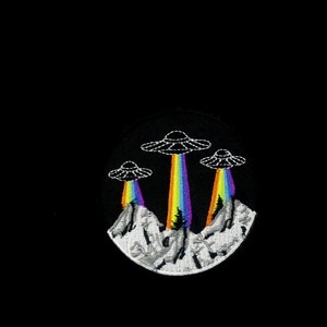 UFO patch, Alien patch, get in patch, iron on patch, embroidered patch, funny patch, cool patch