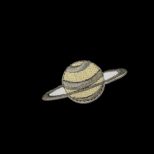 planet patch, Saturn patch, iron on patch, embroidered patch, funny patch, cool patch