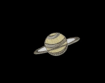 planet patch, Saturn patch, iron on patch, embroidered patch, funny patch, cool patch
