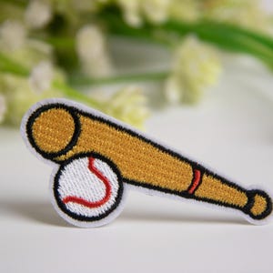 baseball patch, baseball bat patch, iron on patch, embroidered patch, funny patch, cool patch