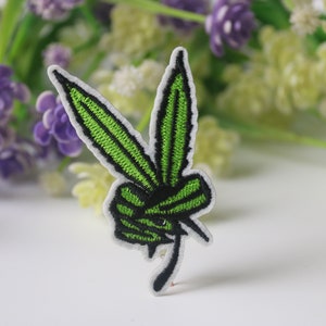 ja patch, onkruidpatch, opstrijkbare patch, geborduurde patch, grappige patch, coole patch, voor vest, voor draagtas
