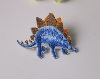 stegosaurus patch, dinosaur patch, iron on patch, embroidered patch, funny patch, cool patch, for vest, for tote bag