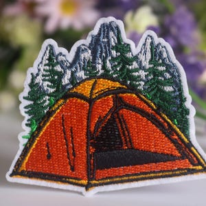 tent patch, camping patch, adventure patch, iron on patch, embroidered patch, funny patch, cool patch
