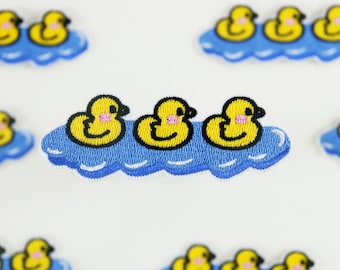 swimming ducks patch, iron on patch, embroidered patch, funny patch, cool patch
