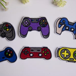 retro game pad patch, game patch, video game, iron on patch, embroidered patch, funny patch, cool patch