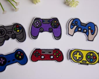 retro game pad patch, game patch, video game, iron on patch, embroidered patch, funny patch, cool patch