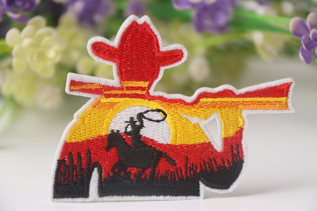 Cowboy Patch, Wild West Patch, Iron on Patch, Embroidered Patch, Funny ...