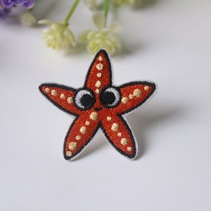 ヒトデパッチ、アイロンパッチ、刺繍パッチ、面白いパッチ、クールなパッチ、ベスト用、トートバッグ用