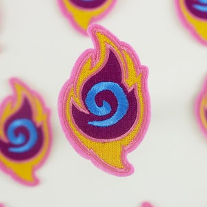 flame patch, stick on patch, iron on patch, embroidered patch, funny patch, cool patch