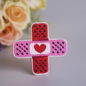 ren pleister, liefdespatch, hartpatch, opstrijkbare patch, geborduurde patch, grappige patch, coole patch