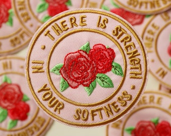 rote Rose, Patch, Aufnäher zum aufbügeln, Patch, Aufnäher zum aufbügeln, Patch, lustiger Patch, gestickte Patches, coole Patches