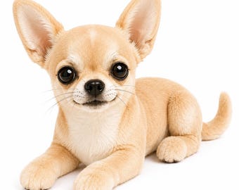 手作りの茶色のチワワのミニぬいぐるみ｜犬のキーホルダー｜バッグ