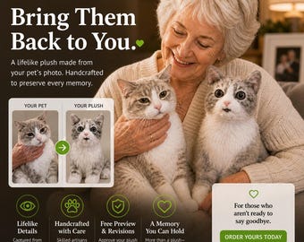 Custom Pet Plush: Photo to Personalized Stuffed Animal